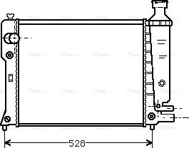 Ava Quality Cooling PEA2092 - Radiator, mühərrikin soyudulması furqanavto.az