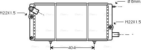 Ava Quality Cooling PEA2085 - Radiator, mühərrikin soyudulması furqanavto.az