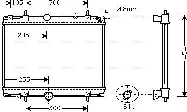 Ava Quality Cooling PEA2198 - Radiator, mühərrikin soyudulması furqanavto.az