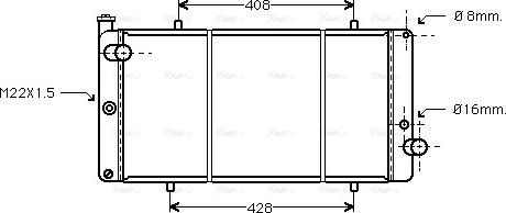 Ava Quality Cooling PEA2111 - Radiator, mühərrikin soyudulması furqanavto.az