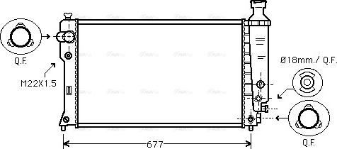 Ava Quality Cooling PEA2135 - Radiator, mühərrikin soyudulması furqanavto.az