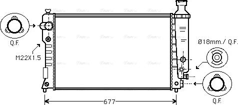 Ava Quality Cooling PEA2125 - Radiator, mühərrikin soyudulması furqanavto.az