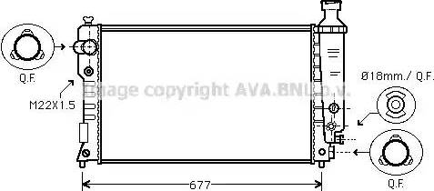 Ava Quality Cooling PEA2127 - Radiator, mühərrikin soyudulması furqanavto.az