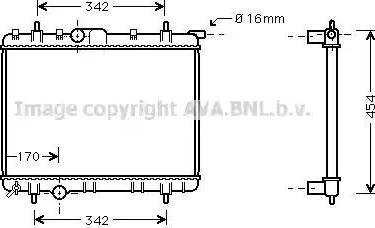 Ava Quality Cooling PEA2246 - Radiator, mühərrikin soyudulması furqanavto.az