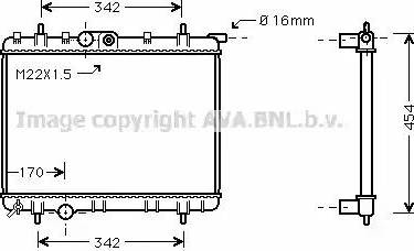 Ava Quality Cooling PEA2248 - Radiator, mühərrikin soyudulması furqanavto.az