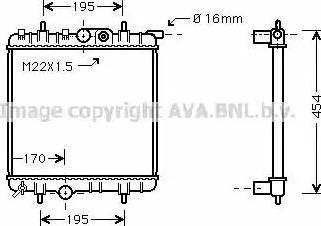 Ava Quality Cooling PEA2243 - Radiator, mühərrikin soyudulması furqanavto.az