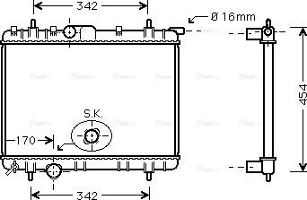 Ava Quality Cooling PEA2247 - Radiator, mühərrikin soyudulması furqanavto.az