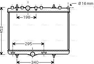 Ava Quality Cooling PEA2255 - Radiator, mühərrikin soyudulması furqanavto.az