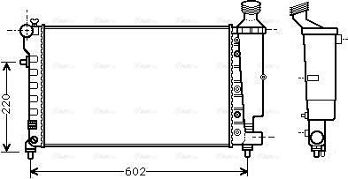 Ava Quality Cooling PEA2262 - Radiator, mühərrikin soyudulması furqanavto.az