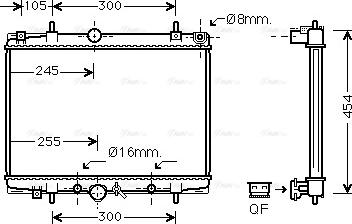 Ava Quality Cooling PEA2201 - Radiator, mühərrikin soyudulması furqanavto.az