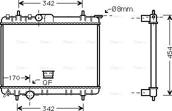 Ava Quality Cooling PEA2210 - Radiator, mühərrikin soyudulması furqanavto.az