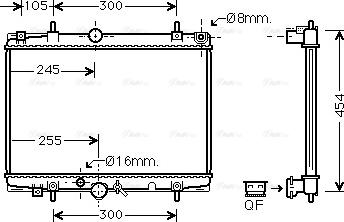 Ava Quality Cooling PEA2213 - Radiator, mühərrikin soyudulması furqanavto.az