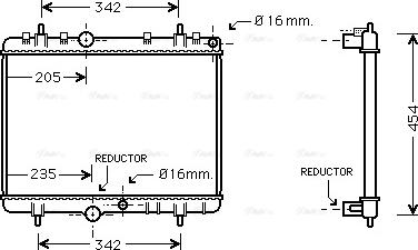 Ava Quality Cooling PEA2280 - Radiator, mühərrikin soyudulması furqanavto.az