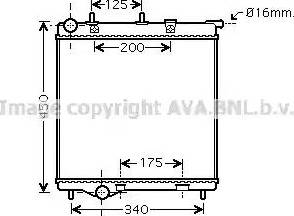 Ava Quality Cooling PEA2288 - Radiator, mühərrikin soyudulması furqanavto.az