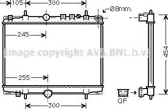 Ava Quality Cooling PEA2234 - Radiator, mühərrikin soyudulması furqanavto.az