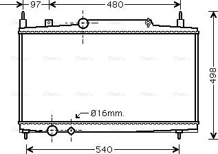 Ava Quality Cooling PEA2230 - Radiator, mühərrikin soyudulması furqanavto.az