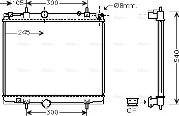 Ava Quality Cooling PEA2277 - Radiator, mühərrikin soyudulması furqanavto.az