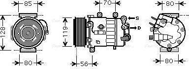 Ava Quality Cooling PEAK322 - Kompressor, kondisioner furqanavto.az