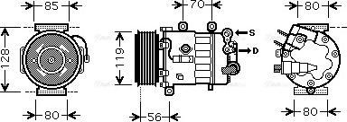 Ava Quality Cooling PE K322 - Kompressor, kondisioner furqanavto.az