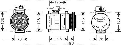 Ava Quality Cooling PR K035 - Kompressor, kondisioner furqanavto.az