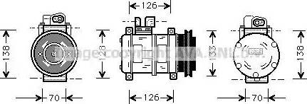 Ava Quality Cooling PR K031 - Kompressor, kondisioner furqanavto.az