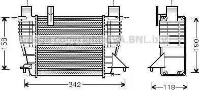 Ava Quality Cooling RT 4338 - Intercooler, şarj cihazı furqanavto.az