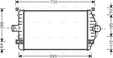 Ava Quality Cooling RT 4277 - Intercooler, şarj cihazı furqanavto.az