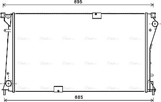 Ava Quality Cooling RT2490 - Radiator, mühərrikin soyudulması furqanavto.az