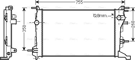 Ava Quality Cooling RT 2410 - Radiator, mühərrikin soyudulması furqanavto.az