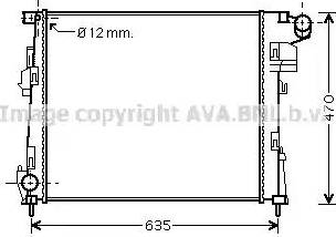 Ava Quality Cooling RT 2427 - Radiator, mühərrikin soyudulması furqanavto.az