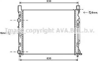 Ava Quality Cooling RT 2470 - Radiator, mühərrikin soyudulması furqanavto.az