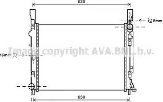 Ava Quality Cooling RT 2472 - Radiator, mühərrikin soyudulması furqanavto.az