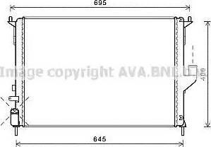 Ava Quality Cooling RT2477 - Radiator, mühərrikin soyudulması furqanavto.az