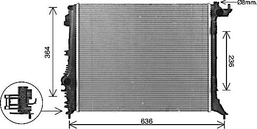 Ava Quality Cooling RT2648 - Radiator, mühərrikin soyudulması furqanavto.az