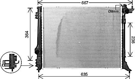 Ava Quality Cooling RT2647 - Radiator, mühərrikin soyudulması furqanavto.az