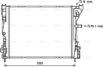 Ava Quality Cooling RT2608 - Radiator, mühərrikin soyudulması furqanavto.az