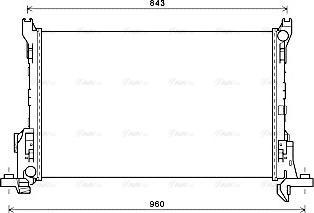 Ava Quality Cooling RT2625 - Radiator, mühərrikin soyudulması furqanavto.az