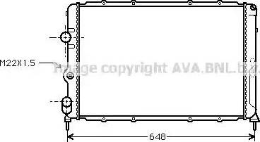 Ava Quality Cooling RT 2199 - Radiator, mühərrikin soyudulması furqanavto.az