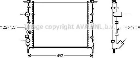 Ava Quality Cooling RT 2197 - Radiator, mühərrikin soyudulması furqanavto.az