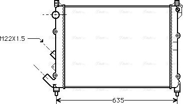 Ava Quality Cooling RT 2164 - Radiator, mühərrikin soyudulması furqanavto.az