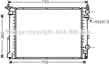 Ava Quality Cooling RT 2177 - Radiator, mühərrikin soyudulması furqanavto.az