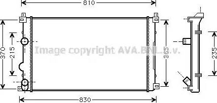 Ava Quality Cooling RT 2322 - Radiator, mühərrikin soyudulması furqanavto.az