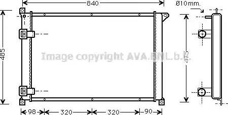 Ava Quality Cooling RT 2257 - Radiator, mühərrikin soyudulması furqanavto.az