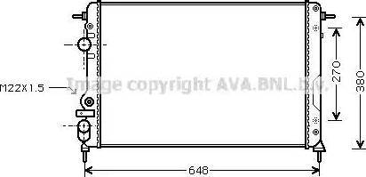 Ava Quality Cooling RT 2266 - Radiator, mühərrikin soyudulması furqanavto.az