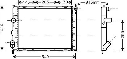 Ava Quality Cooling RT 2268 - Radiator, mühərrikin soyudulması furqanavto.az