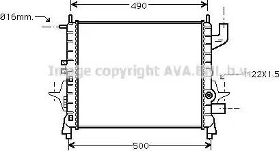 Ava Quality Cooling RT 2262 - Radiator, mühərrikin soyudulması furqanavto.az