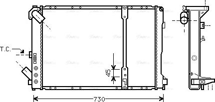 Ava Quality Cooling RT 2209 - Radiator, mühərrikin soyudulması furqanavto.az