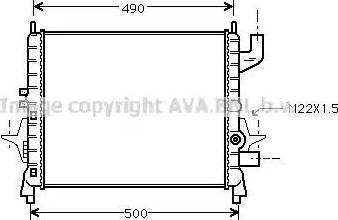 Ava Quality Cooling RTA2238 - Radiator, mühərrikin soyudulması furqanavto.az