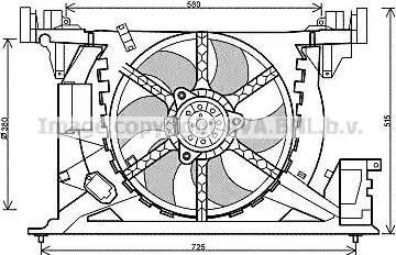 Ava Quality Cooling RT 7545 - Fen, radiator furqanavto.az