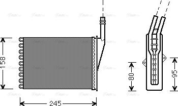 Ava Quality Cooling RTA6249 - İstilik dəyişdiricisi, daxili isitmə furqanavto.az